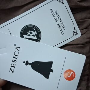 Zesica Brown Elastic Waist Skirt - S